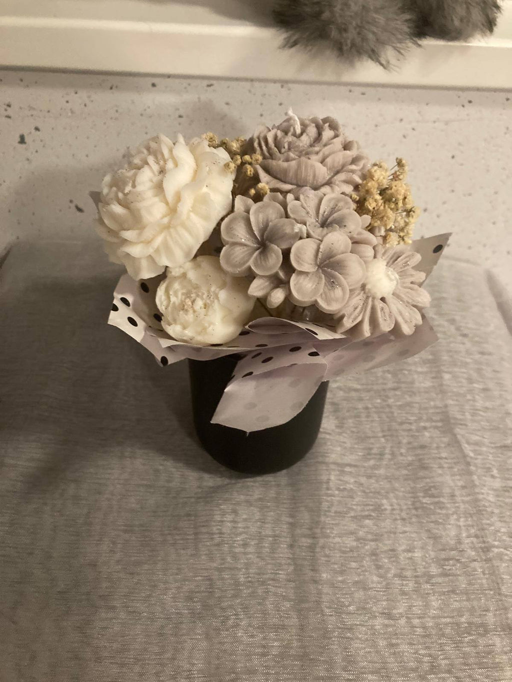 Floral Soy Wax Candle Bouquet