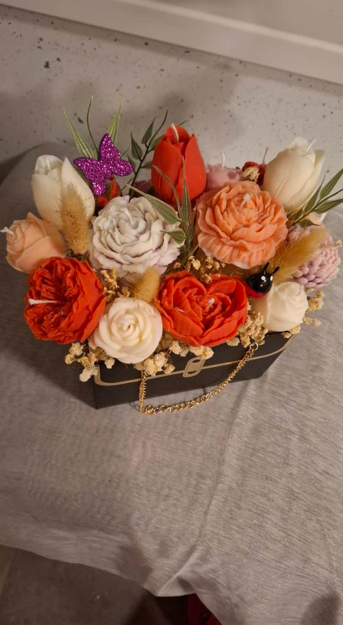 Candle Bouquet – Soy Wax Floral Scented