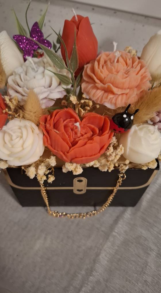 Candle Bouquet – Soy Wax Floral Scented