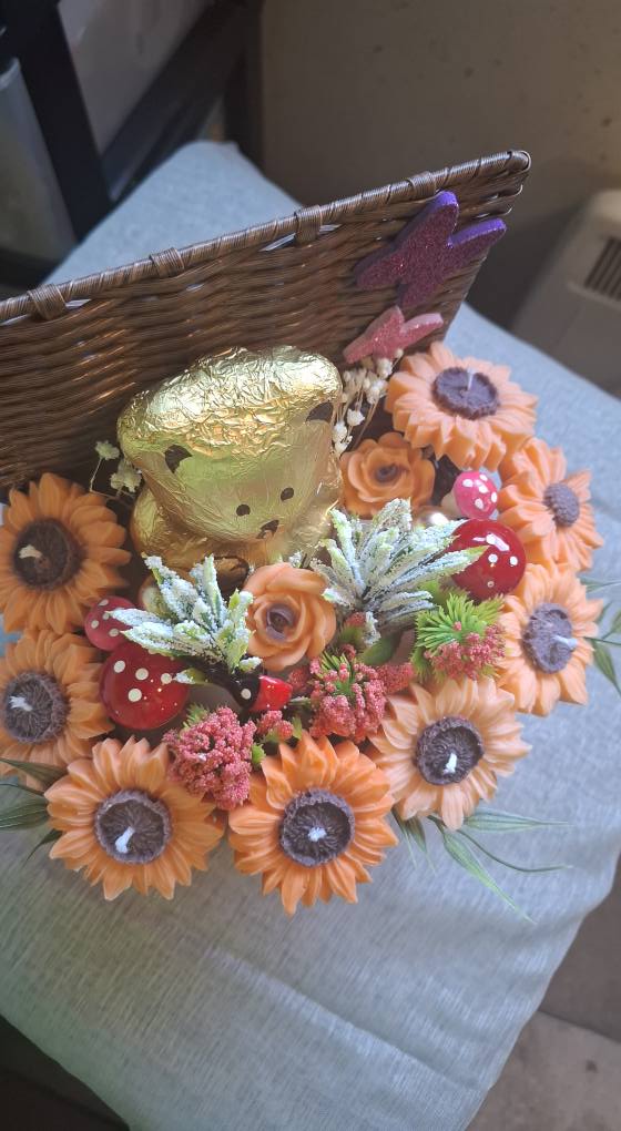 Floral Soy Wax Candle Bouquet