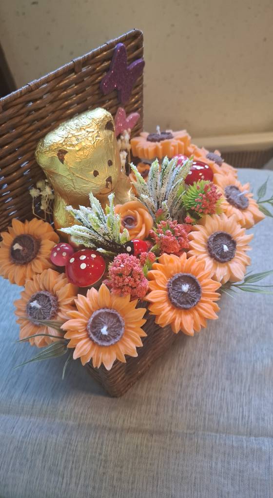 Floral Soy Wax Candle Bouquet