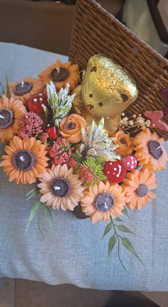 Floral Soy Wax Candle Bouquet