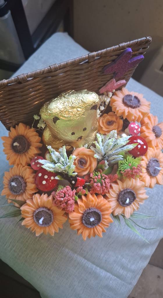 Floral Soy Wax Candle Bouquet