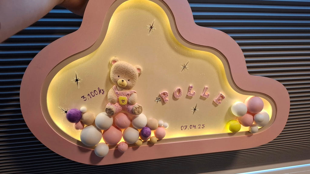 Personalized Handmade 3D LED Baby Lamp