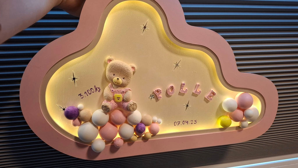 Personalized Handmade 3D LED Baby Lamp