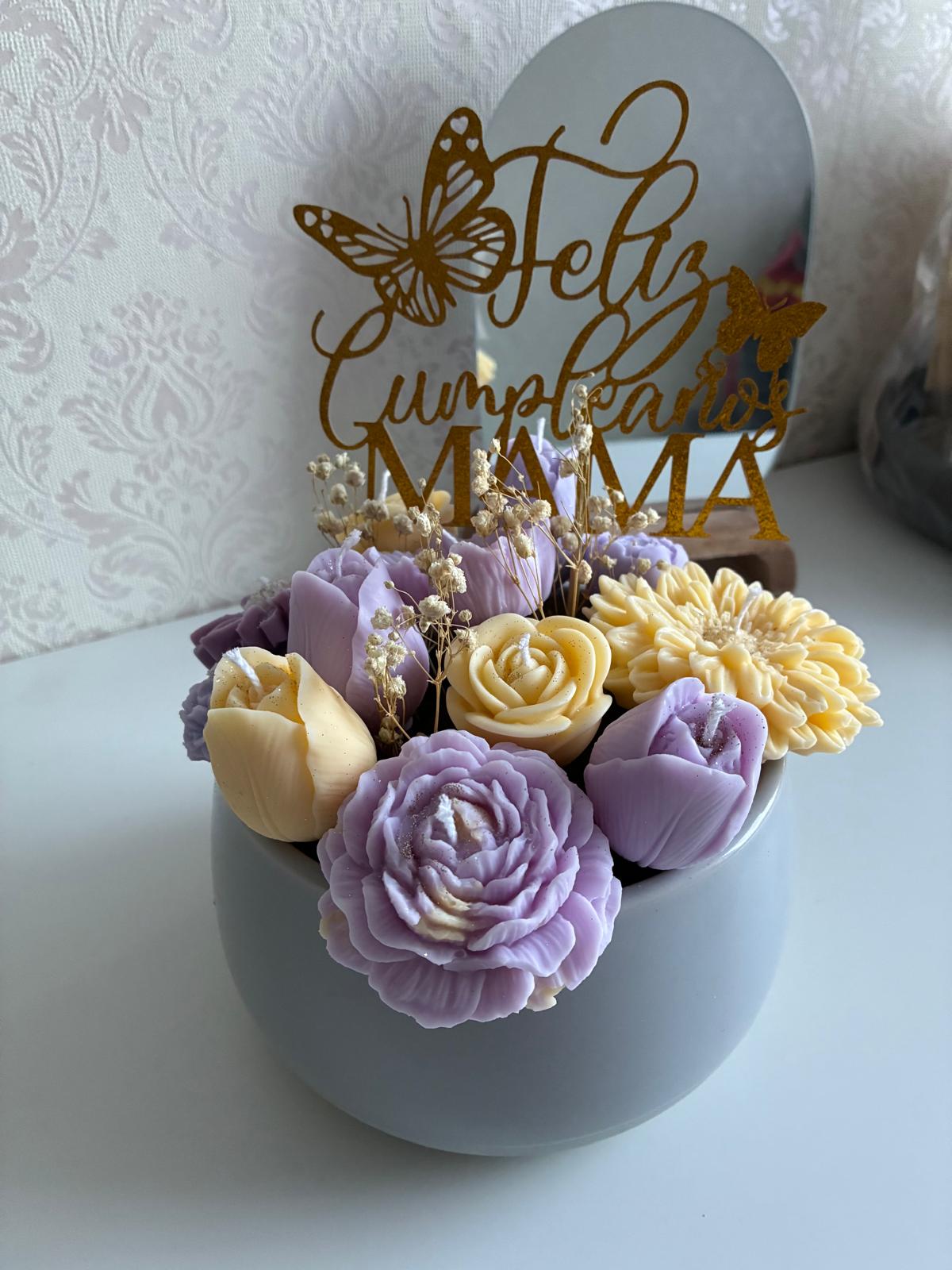 Handmade Soy Wax Candle Bouquet – A Gift That Blooms Forever