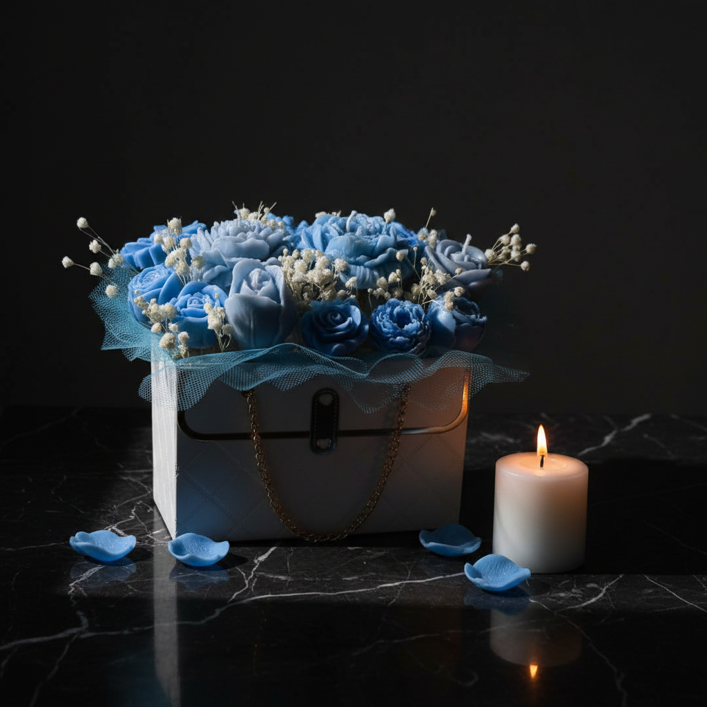 Blue Bouquet Dark Moody