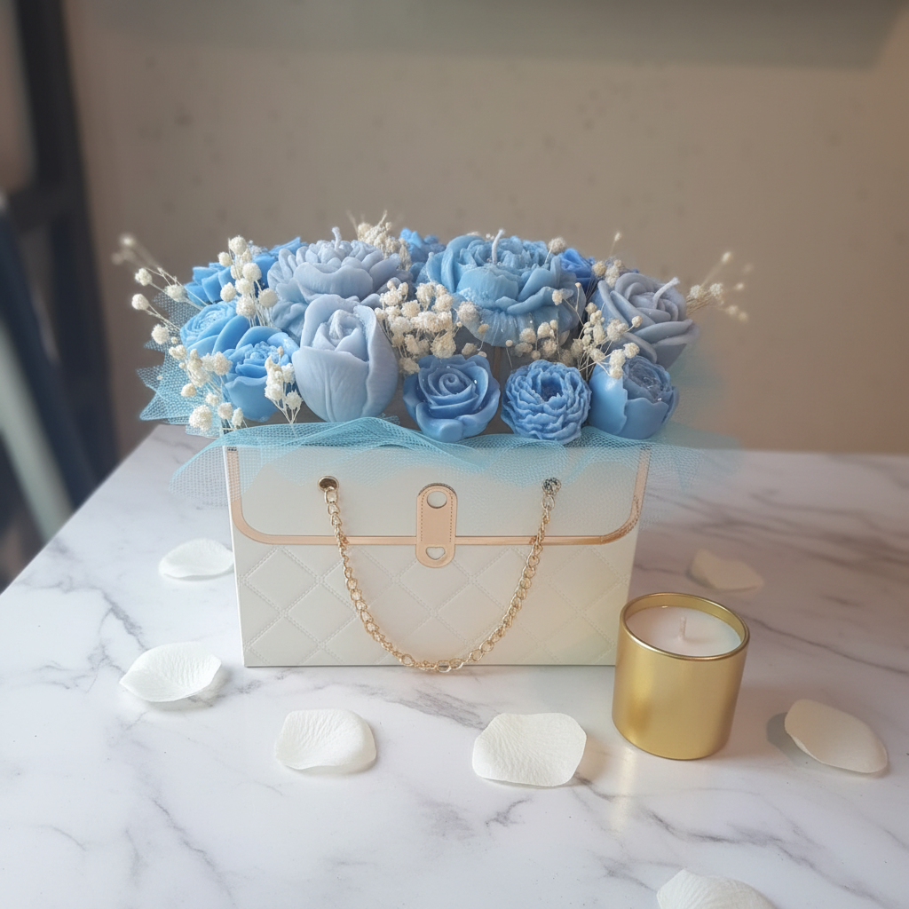 Blue Bouquet Marble