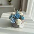 Candle Bouquet Lifestyle with Gray Woven Base