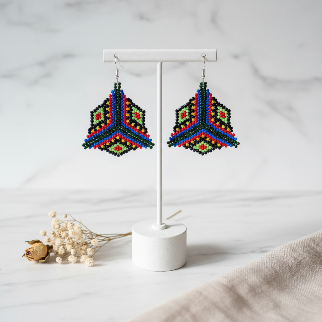 Geometric Earrings Display