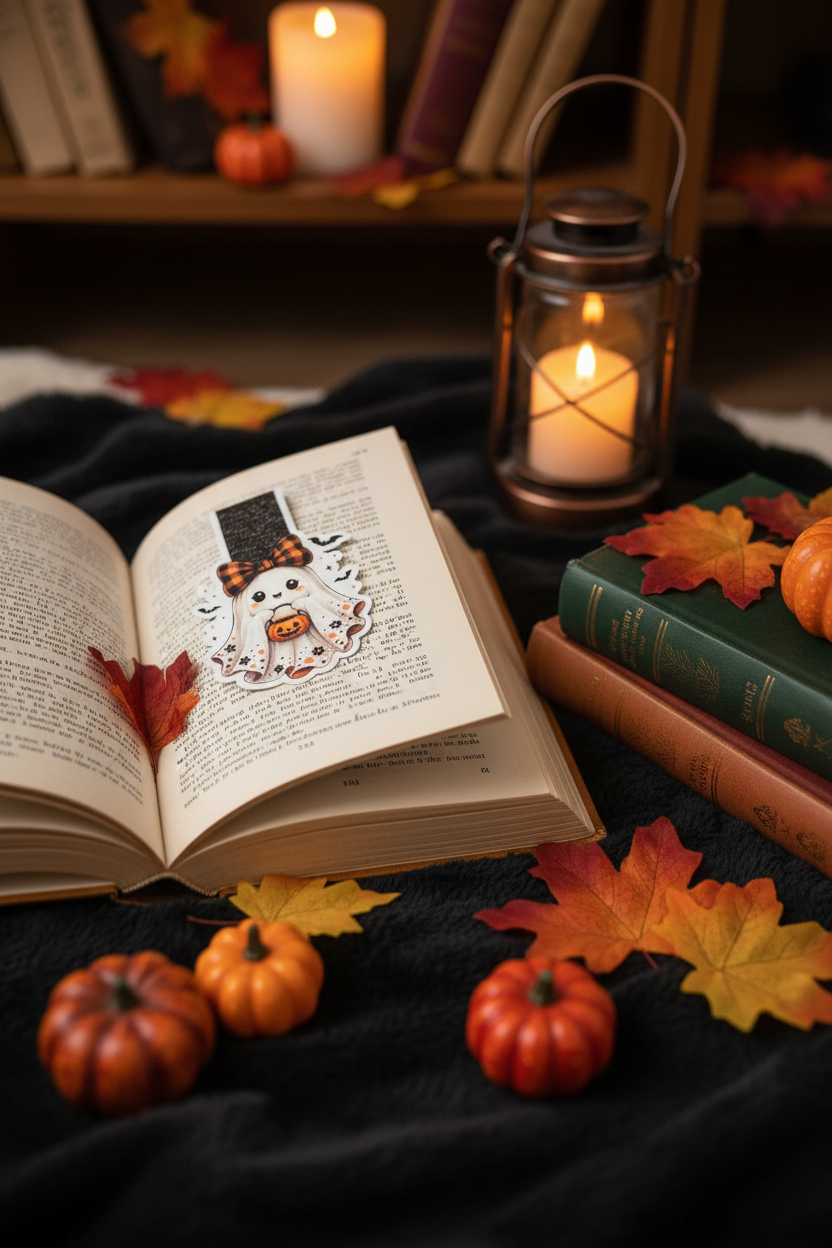 Ghost Girl Bow Bookmark