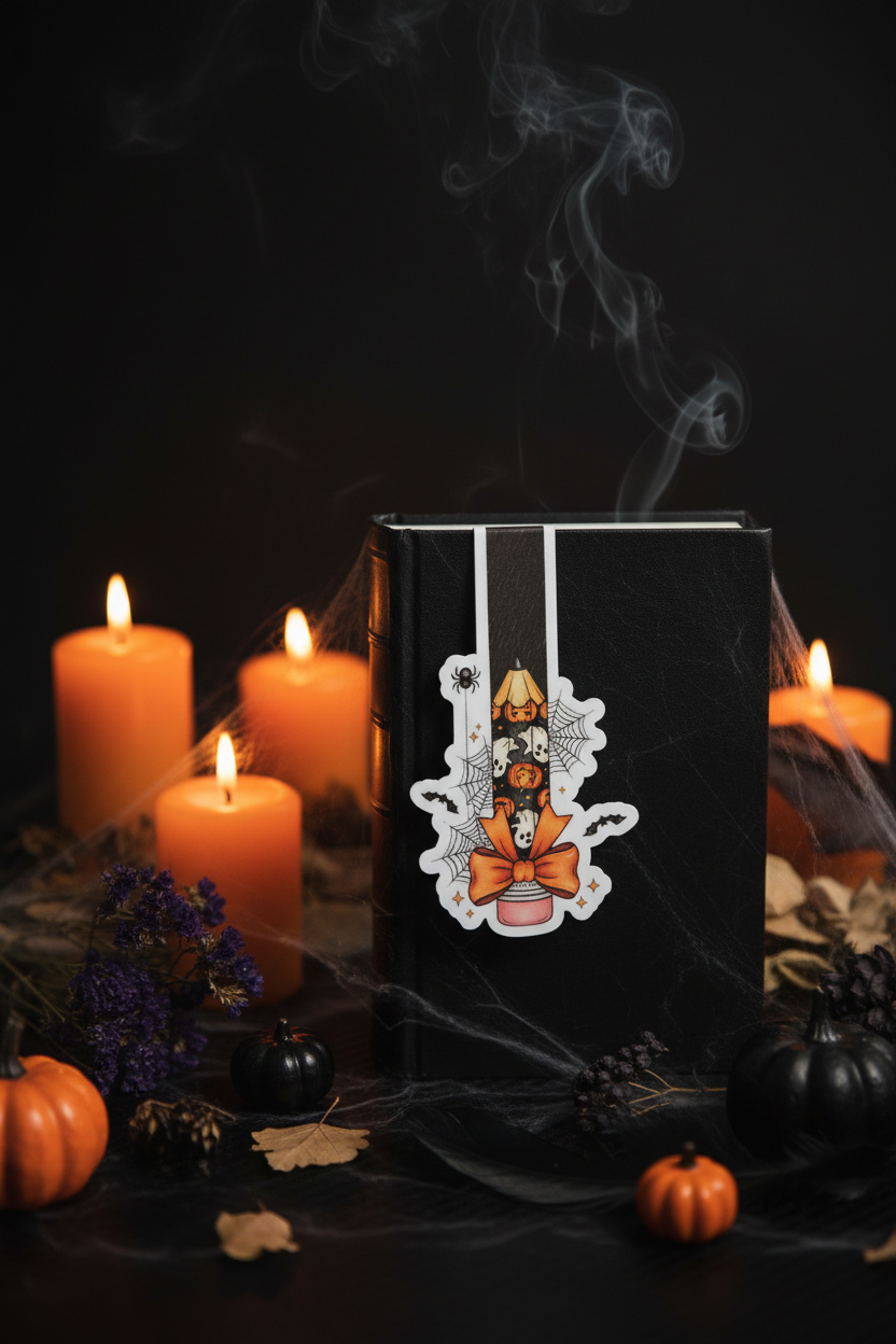 Halloween Candle Bookmark Creative