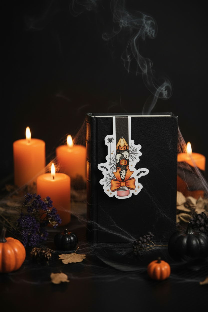 Halloween Candle Bookmark Smaller