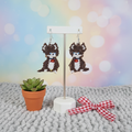 Kitten Earrings Display