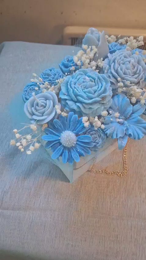 Blue Blossom Candle Bouquet 💙🕯️