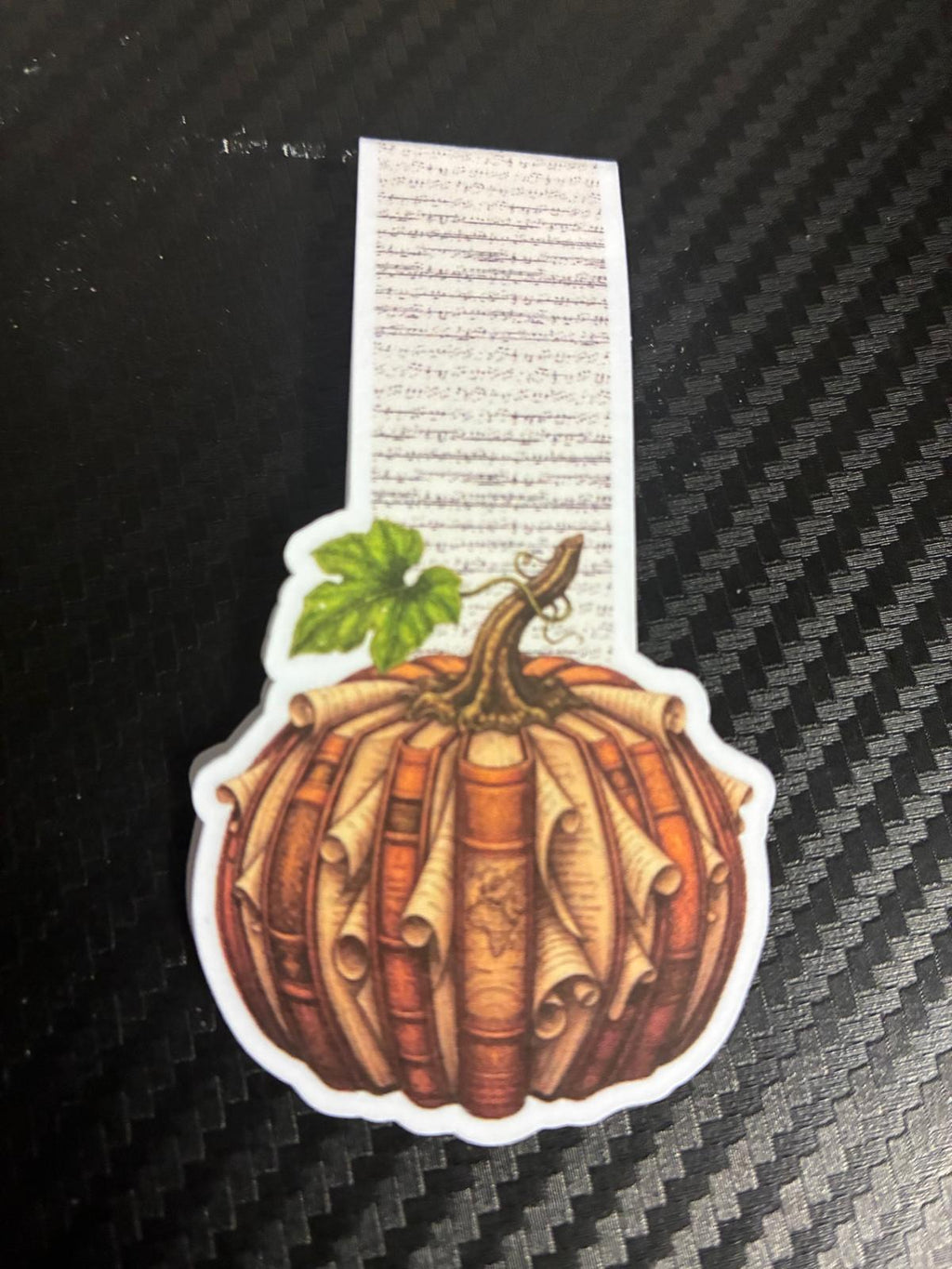 Book Pumpkin Magnetic Bookmark