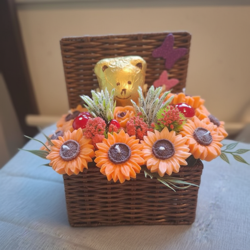 Sunflower Candle Bouquet